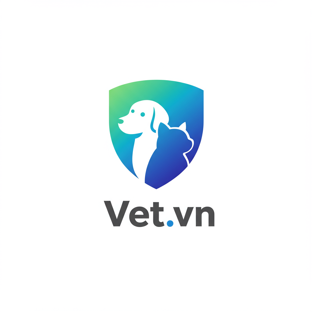 Kệ trưng bày các sản phẩm thức ăn và dược phẩm tại cửa hàng Vet Việt Nam